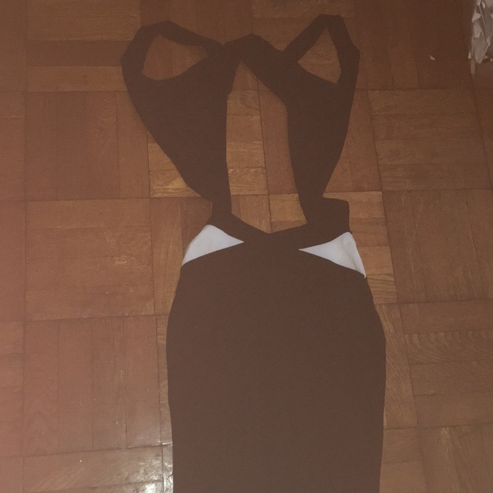 Black maxi dress